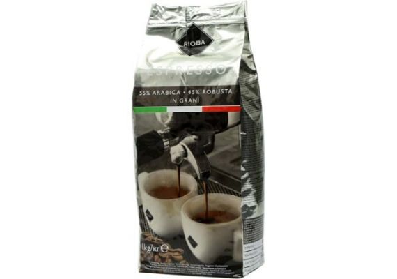 Rioba Silver 55 %Arabica 45 %устойчиво 1 кг основного кофе