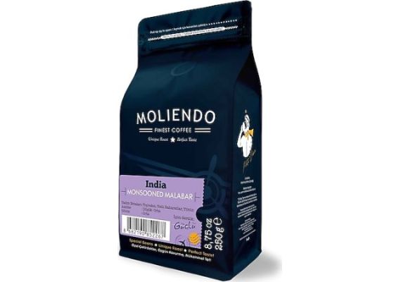 Molyendo India Monsooned Malabar Core Coffee 250 Gr