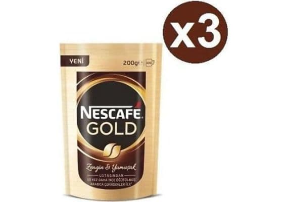 Nescafe Gold 200 gr 3 -Eco упаковка растворимого кофе