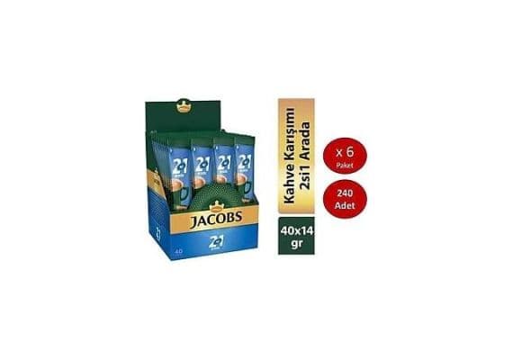 Jacobs 2si1 240 Adat Stick Coffee (40 x 6 пакетов)