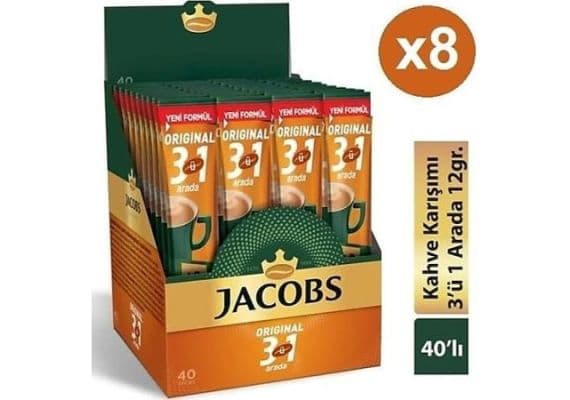 Jacobs Original 3 -1 в 1 40S 8 готовый кофе