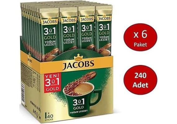 Jacobs Gold 3 - 1 интенсивный аромат 18 гр 40 с 6 готовый кофе