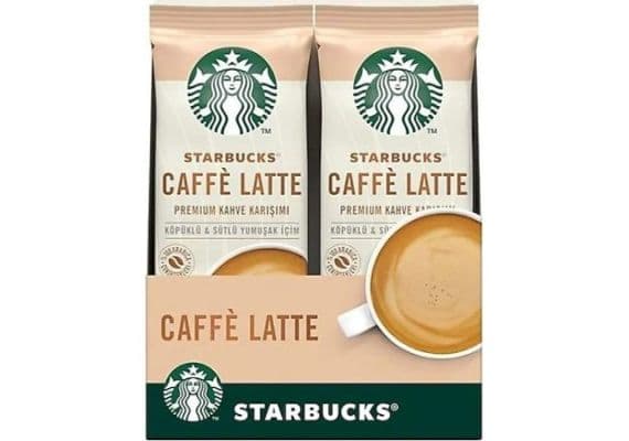 Starbucks Caffe Latte Premium 14 g 10'de готовые кофе смесь