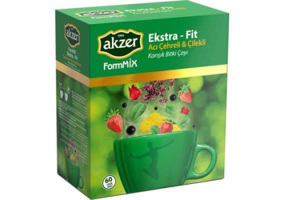 Akzer Formix очень подходит болезненное лицо с клубникой ароматизированной 1,5 г. 60 Смешанный растительный чай