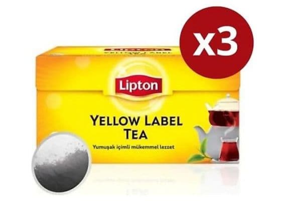 Желтая лейбл Lipton 3,2 г 100 кусок 3 чайный чай чай