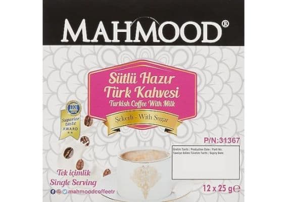 Mahmood Coffee Syste Single Small Package Milk Coffee с сахарным кофе 25 г 12