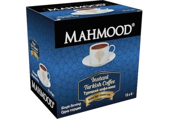 Mahmood Coffee Middle Sugar Package Готово турецкое кофе 8 г 12