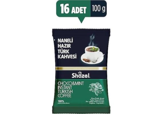 Shazel Special Naneli Ready Turkish Coffee 100 Gr 16