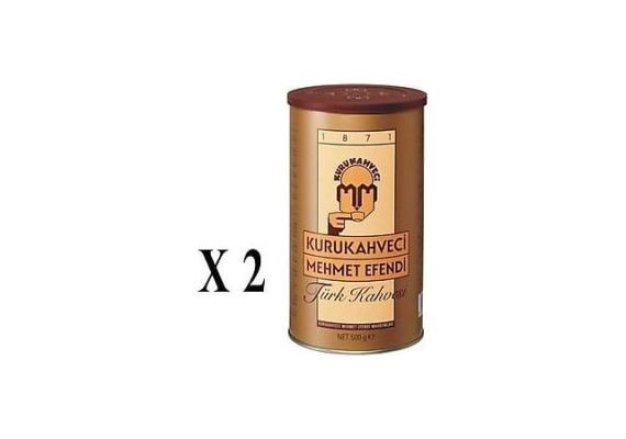 Kurukahveci Mehmet Efendi Turkish Coffee 500 Gr 2 Tin