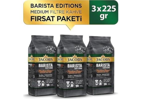 Jacobs Barista Editions Средний жареный фильтр кофе 225 г 3 3