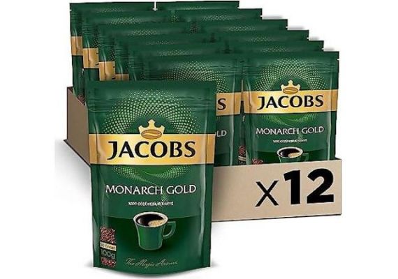 Jacobs Monarch Gold Coffee 100 g x 12 пакетов