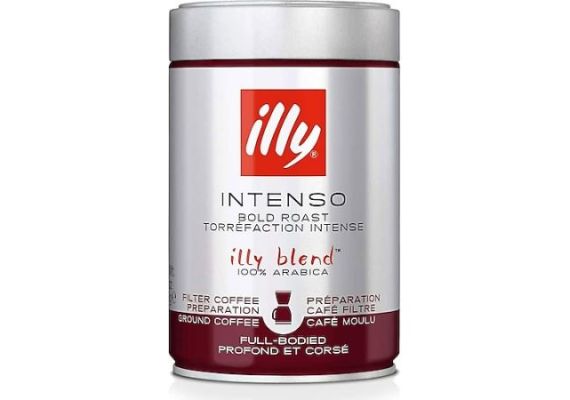 Illy intenso темный жареный фильтр кофе 250 гр