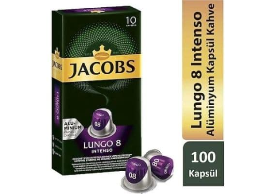 Jacobs Lungo 8 Intense 10 Capsule Coffee