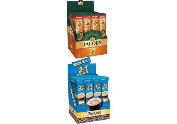 Jacobs 3U1 Coffee 40 штук + Jacobs 2si1 Coffee 40 штук