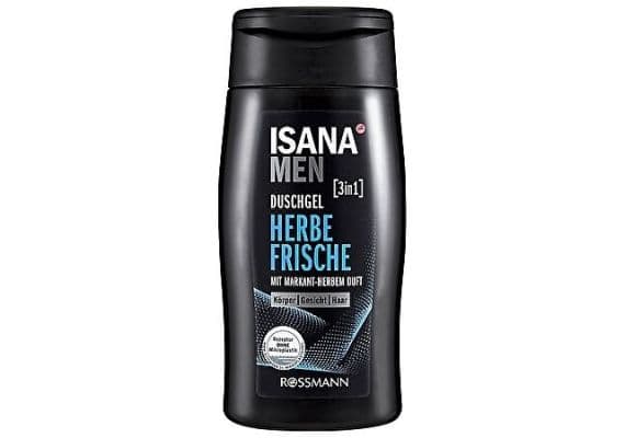 Isana Men Herb Fresh Освежающий 3 в 1 Душ-гель для Волос, Лица и Тела 300 мл