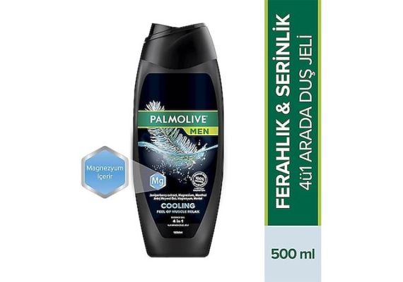 Palmolive Men Cooling 4 в 1 с магнием и ментолом, охлаждающий гель для душа 500 мл