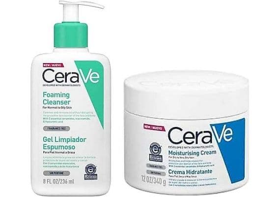 Cerave Winter Care Kit Набор для зимней защиты, Пенка очищающая 236 мл + Увлажняющая 340 гр