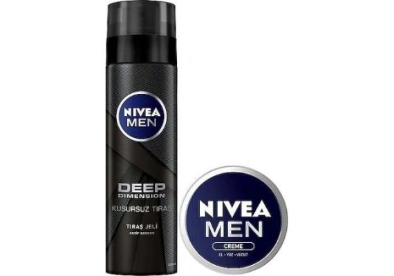 NIVEA ГЕЛЬ ДЛЯ БРИТЬЯ DEEP + КРЕМ ДЛЯ МУЖЧИН 30 МЛ