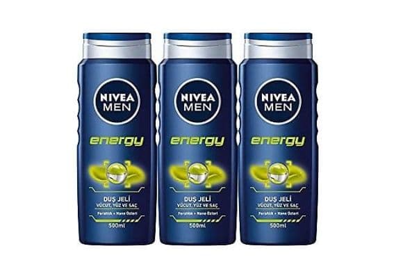 Nivea Men Energy 500 мл, 3 штуки геля для душа