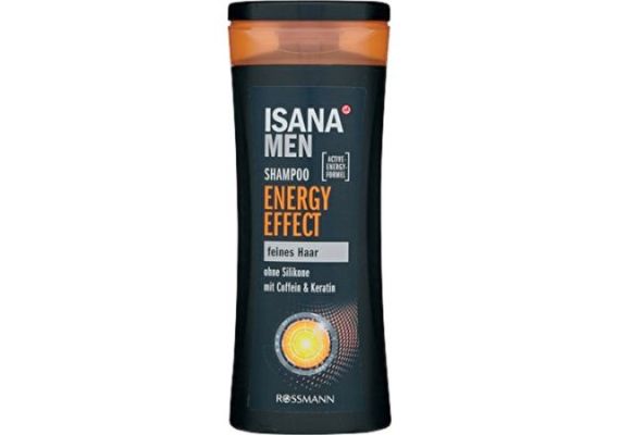 Шампунь Isana Men Energy Effect с кафеином и кератином, 300 мл