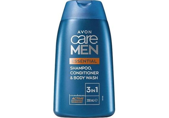 Avon Care Men Essential 3 в 1 Шампунь, Кондиционер для Волос и Гель для Душа 200 мл