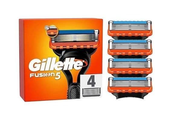 Gillette Fusion Запасное бритвенное лезвие 4 штуки