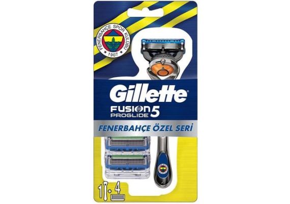 Gillette Fusion Proglide Fenerbahçe Специальная серия бритвенный станок с 4-мя запасными лезвиями