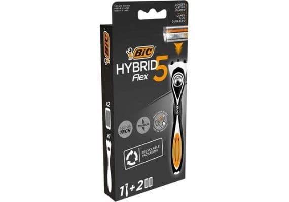 Bic Flex 5 Hybrid 1 Ручка и 2 Насадки Мужские Бритвенные Лезвия