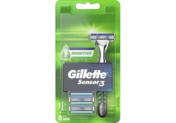 Бритва Gillette Sensor3 Sensitive с 6 запасными лезвиями