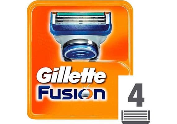 Запасные лезвия Gillette Fusion, 4 штуки