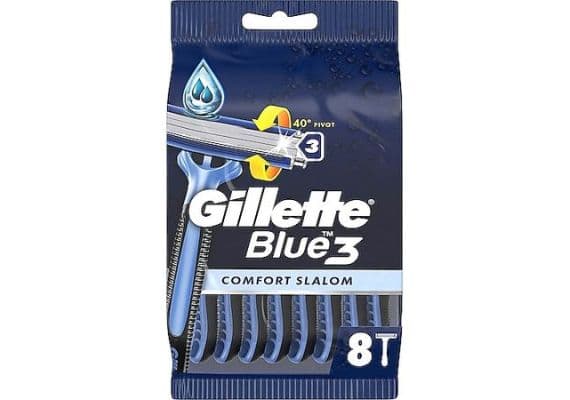 Gillette Blue3 Comfort Slalom Одноразовый бритвенный станок, 8 штук.