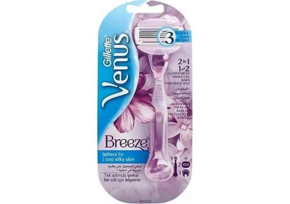 Бритва Gillette Venus Breeze + 2 запасные головки