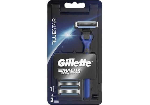 Станок для бритья Gillette Mach3 Start Bluestar + 3 запасных лезвия