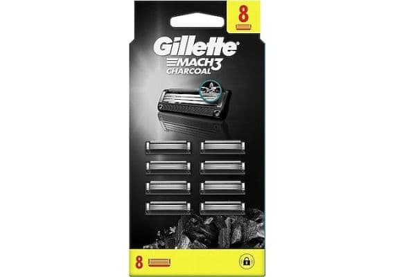 Gillette Mach3 Charcoal Запасные станки для бритья, 8 шт.