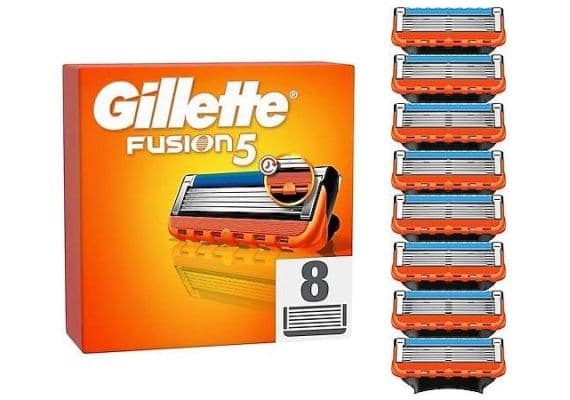 Gillette Fusion Выгодный Запасной Бритвенный Станок 8 штук