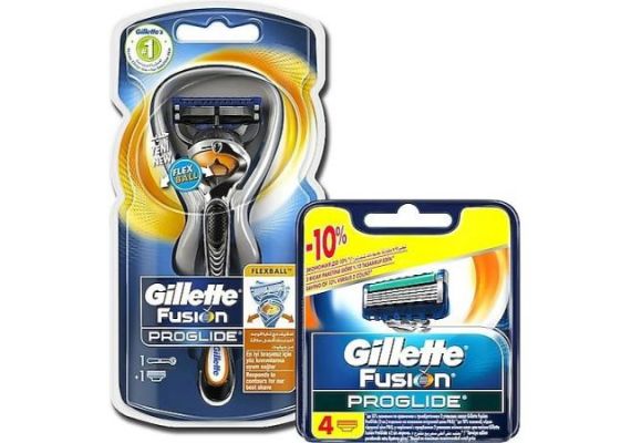 Станок для бритья Gillette Fusion Proglide Flexball 1Up + 4 запасных лезвия