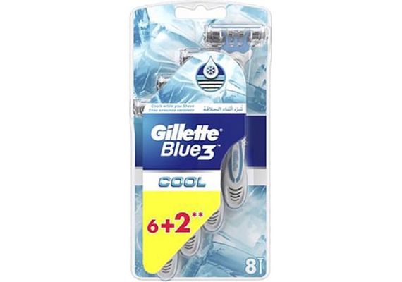 Gillette Blue3 Cool Используй и выбрось 8 бритвенных лезвий