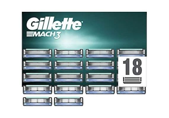 Gillette Mach 3 сменные бритвенные лезвия, 18 штук