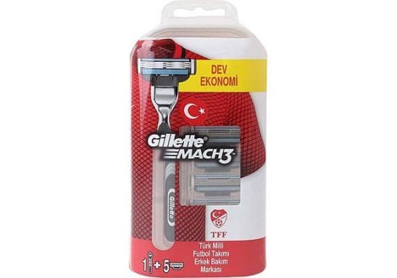 Gillette Mach3 бритва + 5 запасных лезвий