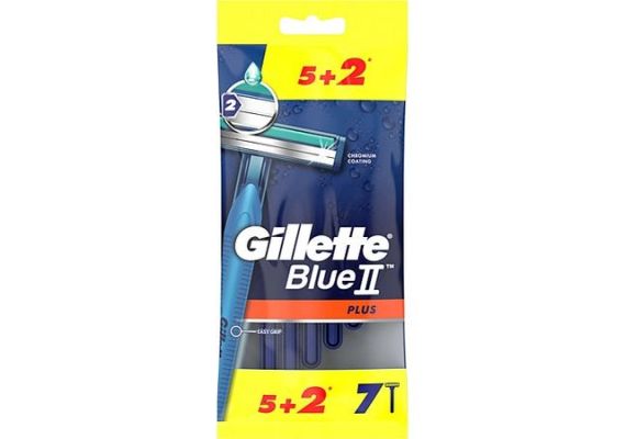 Бритва Gillette Blue II Plus с одноразовым использованием, 7 штук