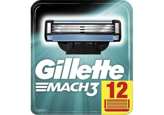 Gillette Mach3 12 штук сменные бритвенные лезвия