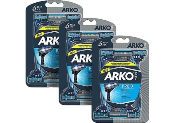 Arko Men Pro 3 Трехлезвие 6 штук 3 штуки бритвенных лезвий