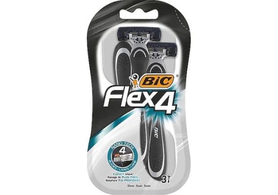 Bic Flex 4 Блистер 3-х лезвийный станок для бритья