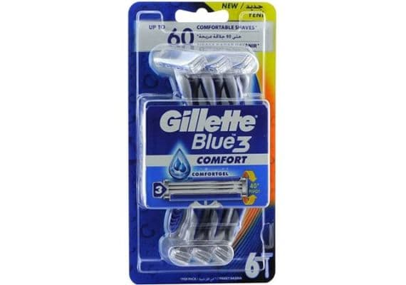 Gillette Blue3 Comfort Одноразовый бритвенный станок, 6 штук