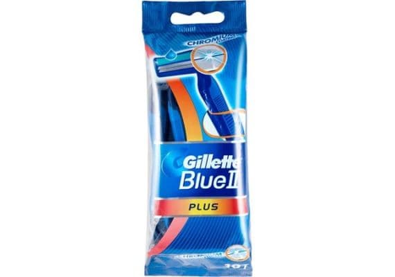 Gillette Blue II Plus одноразовые бритвенные станки, 10 штук