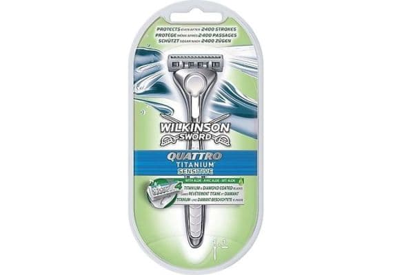 Система для бритья Wilkinson Sword Quattro Titanium с одной запасной бритвой