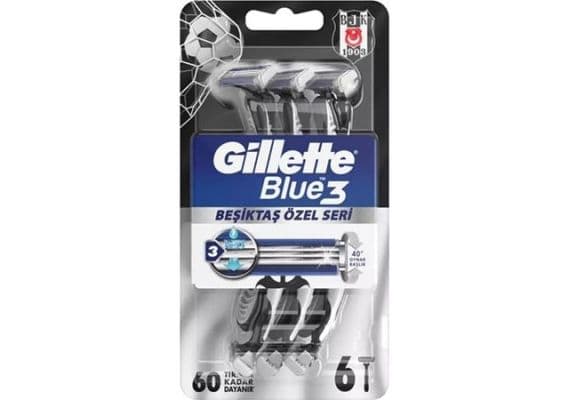 Gillette Blue3 6-штук Бешикташ Болельщик Пакет Бритвенный Станок