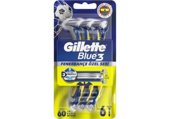 Gillette Blue3 Набор бритв для болельщиков Фенербахче из 6 штук