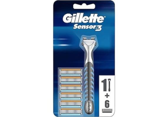 Бритва Gillette Sensor3 с 6 запасными лезвиями