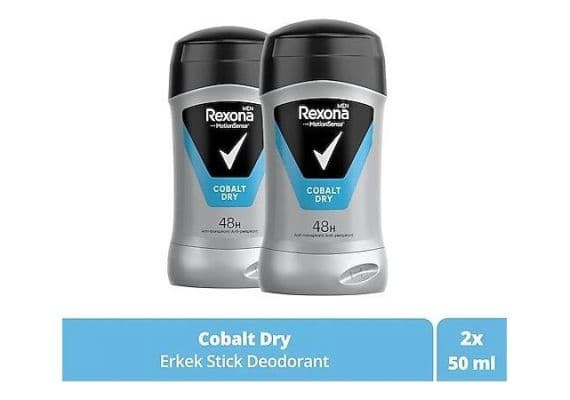 Deodorant-stick Rexona Men MotionSense для мужчин "Cobalt Dry" 50 мл x2